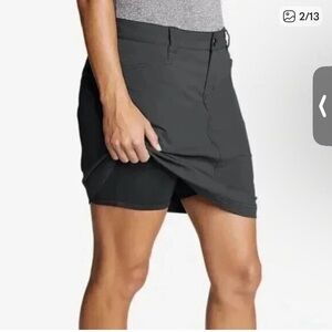 Eddie Bauer Women’s Dark Gray Skirt with Shorts Size 12